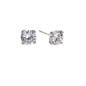 7mm Round CZ Stud